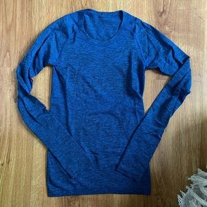 Lululemon Swiftly Tech Blue Long Sleeve